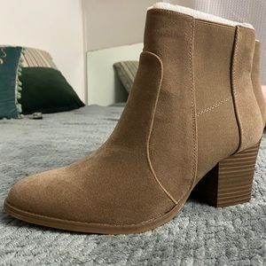 Tan bootie